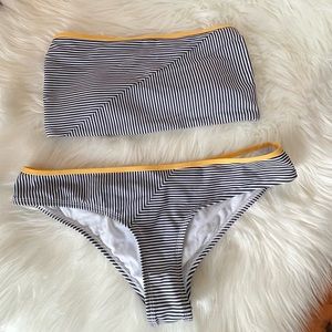Eidon Swimware | Blue White Yellow Stripe Bikini
